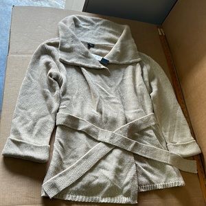 Talbots Cream Sparkle Sweater PXL